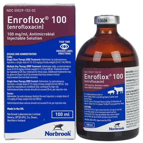Buy Enroflox 100 for Beef Cattle, Non-Lactating Dairy Cattle and Swine Online