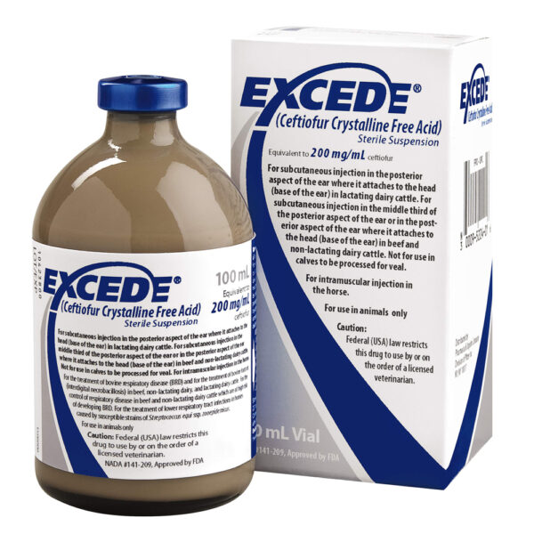 Buy Excede for Cattle and Horses 100ml Online - Equines Vet Care