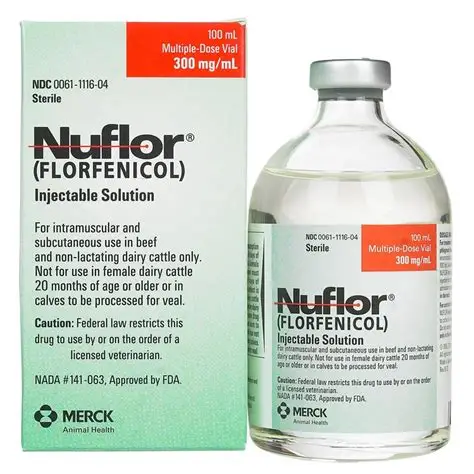 Buy Nuflor 100ml (Florfenicol) Injectable Solution for Cattle Online