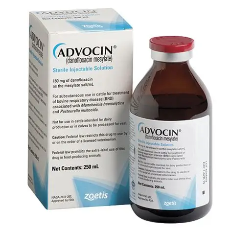 Buy Advocin (Danofloxacin) Antimicrobial for Beef Cattle 250ml Online